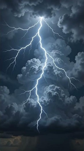 How Do Clouds Create Lightning? The Science Explained⚡#shorts #lightningviral #sciencemagic#science