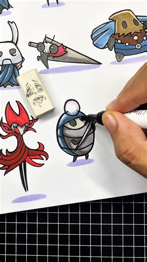 Drawing Myla Hollow Knight 💀 #hollowknight #hollowknightsilksong #myla #silksong #drawing