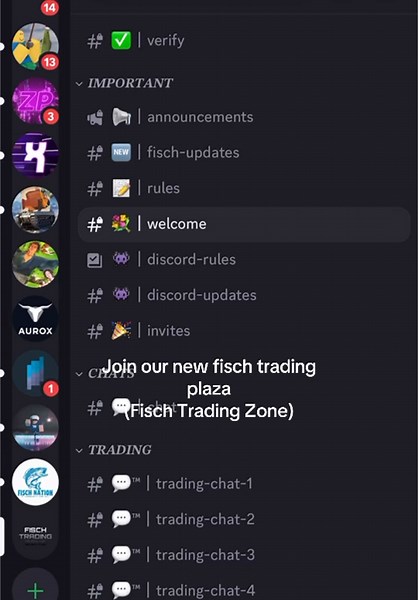 Join the Fisch Trading Zone Discord Server