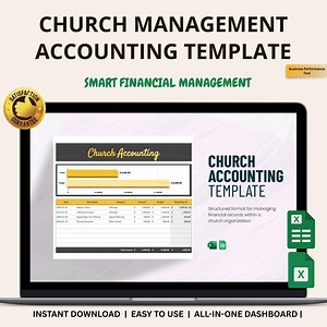 Church Accounting Template Excel and Google Sheets: Track Donations, Expenses & Finances Easily - Etsy UK