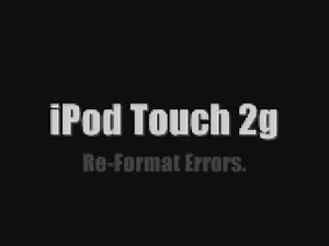 iPod Touch, Restore/Update error fix.