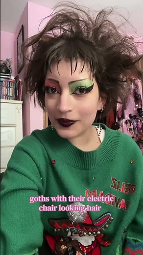 goths and their hair 🖤 #gothstyle #gothstyle #80sgoth