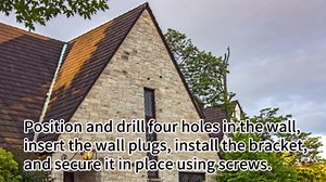 Universal Antenna Pole Mount, 11''(H) - Φ1.38‘’ Stainless Steel 430 Pole and Wall-Mounted Mounting Bracket Mast Kit for Outdoor TV Antennas, Access Point, Weather Station, Wireless Bridge CPE and More