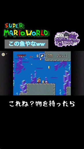 🐟この魚やなw w😂#あんちゃんねるげーむず#スーパーマリオワールド#マリオワールド#スーパーファミコン#レトロゲーム#ゲーム実況