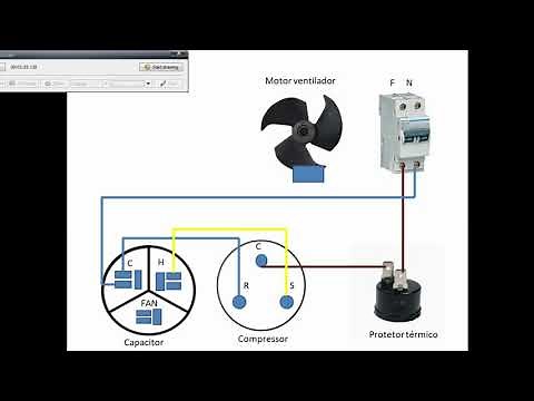como fazer a ligação de compressor de ar condicionado com capacitor conjugado