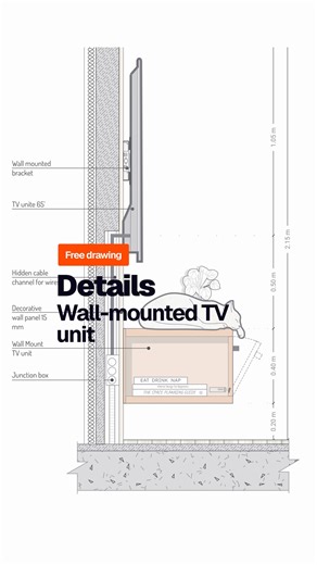 Rayon.design on Instagram: "Drafting millwork becomes super easy when you draw it with @rayon.design💻 Start working from this TV unit template. 👉Comment ‘Detail’ to get it for free. #interiordesign #interiordesigndetails #architecturaldetails #millwork #interiordesignsoftware #CADsoftware #archistudent"