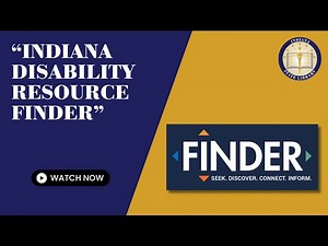 Indiana Disability Resource FINDER Webinar