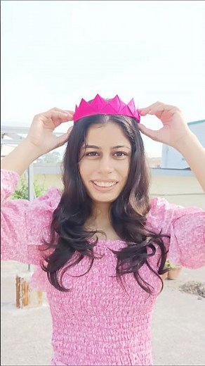 Origami paper crown 👑 #papercrafts #origami #diy