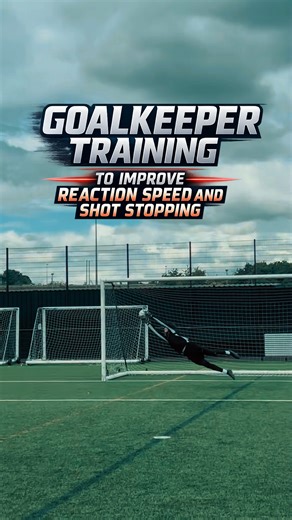 Goalkeeper training to improve reaction speed and shot stopping