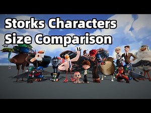Storks Characters Size Comparison | From Smallest to Largest (Warner Animation Group Movie)