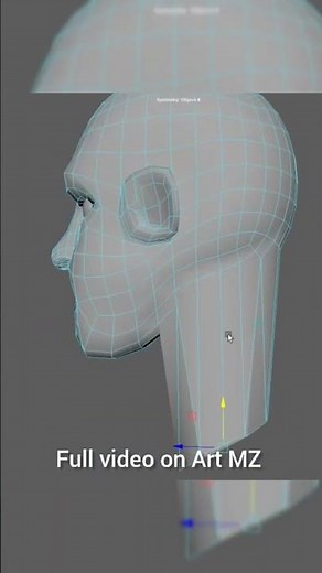 Head, Face. Character 3d Modeling. Autodesk Maya tutorial