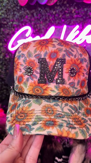 🌻 Monogram Hat 🌻 #calithreadco