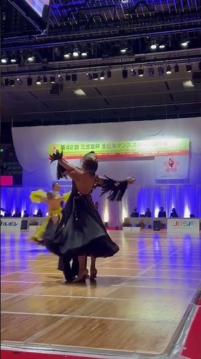 三笠宮杯2022.11.20PDスタンダード山嵜・石本組#dance #jdsf