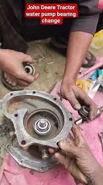 john deere tractor water pump replacement#sfjohndeereservice #automobile #ytshorts #reels #repairng