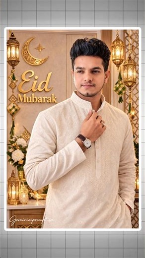 Eid Mubarak Image Generate AI Prompt | Free 2026 #eidmubarak #shorts