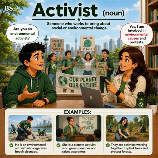 Activist Meaning in English #shorts #english #learnenglish #vocabulary#englishconversation #activist