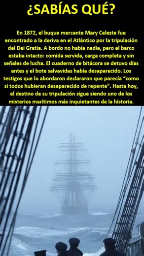 El misterio del barco fantasma Mary Celeste
