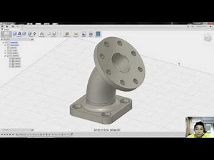 Fusion360 Tutorial - Angled Pipe Flange
