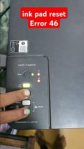 How to ink pad reset Brother dcp T420W printer Maintenance mode #Maintenancemode #BrotherDCPT420W