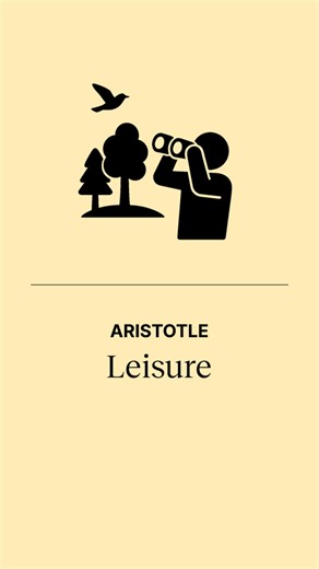 Our leisure is what defines us and allows us to flourish. If you deny someone leisure, what does that mean? | Mini Philosophy