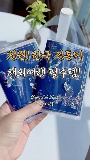 천원! 한국 전통미 해외여행 필수템✈️ | 다이소 전통 여권케이스 #다이소 #여권케이스 #여행필수템 #한국전통미 #가성비템 #천원템 #해외여행 #선물추천 #생활꿀팁