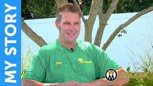 Pat Barton from Earthworks Lawn & Tree Service in Dartmouth, MA has been mowing lawns for over 36 years. He relies on the durable Walker Mower to make lawns beautiful and set his business apart. | Walker Mowers