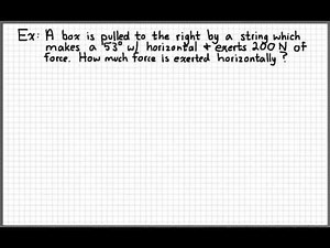 AP Physics 1 (Summer Assignment) - Vector Resolution