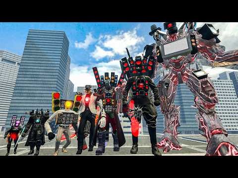 NEW ULTIMATE TITAN TV MAN vs NEW SKIBIDI TOILET MEGA TANK in the city | Garry's Mod!