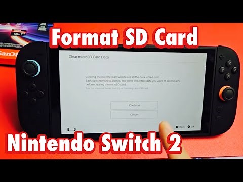 Nintendo Switch 2: How to Format SD CARD