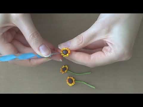 Polymer clay sunflowers tutorial by TrueNoirArt