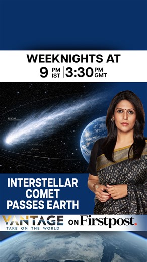 #VantageOnFirstpost: Interstellar Comet 3I/ATLAS Passes Close to Earth. Here's Why it Matters | An interstellar comet known as 3I ATLAS has passed through the solar system, making its closest approach to Earth at a distance of about 270 million kilometres. Scientists say the object formed around another star and is only the third interstellar visitor ever confirmed, after Oumuamua in 2017 and Borisov in 2019. The comet was first detected in July by the ATLAS telescope system in Chile and was fou