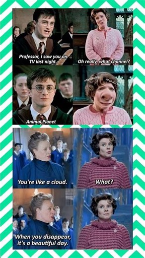 Harry Potter and Dolores Umbridge 😂 #shorts #funny #memes #shortsfeed