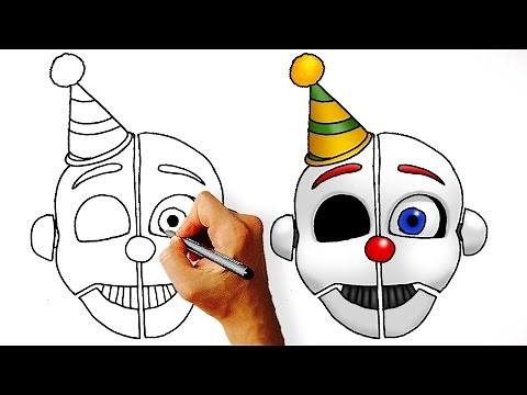 How to Draw Ennard - Sister Location (Five Nights at Freddy's) Head