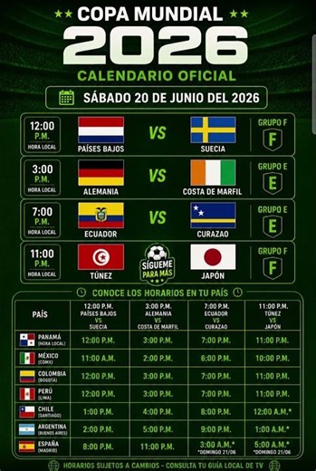 ¡Calendarios del mundial 2026! calendario de juegos para el día de hoy sábado 2 de junio del 2026!!