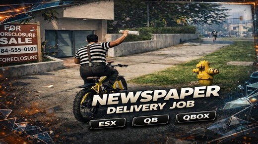 [ESX/QB/QBOX] MVK NEWSPAPER DELIVERY - Free FiveM Mod