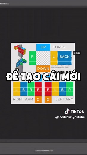 Cách mình tạo ra một chiếc áo trong #roblox #robloxshirt #teeducz #learnontiktok #gamingontiktok #gaixinh