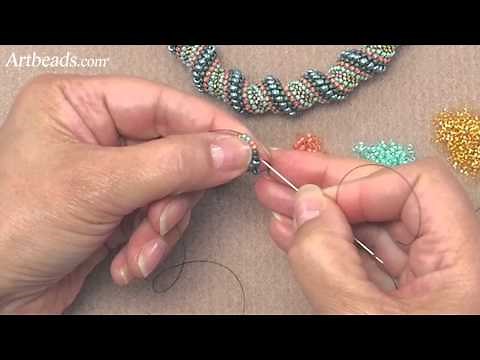 Artbeads Tutorial - Cellini Spiral Stitch How-To with Cynthia Kimura