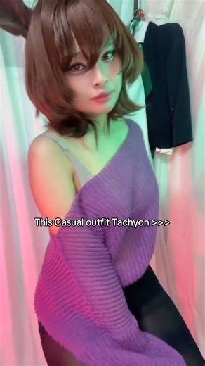 fukon on Instagram: "Favorite oufit of her ehahaha🫡 #Tachyon #cosplay #agnestachyon #umamusume #umamusumeprettyderby"