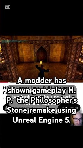 A modder has shown gameplay H. P. the Philosopher's Stone remake using Unreal Engine 5.