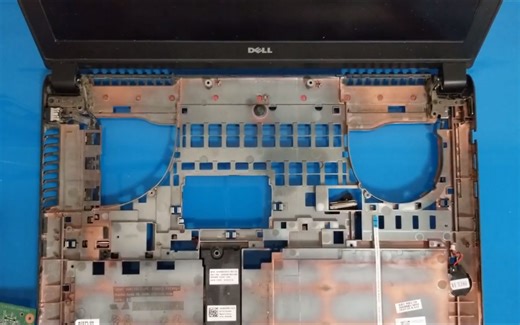 戴尔笔记本拆机、清灰、上硅脂过程演示（型号和一些注意事项看简介）