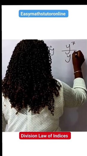 Division made simple: subtract the exponents! #easymathstutor #maths #youtubeshorts #viral
