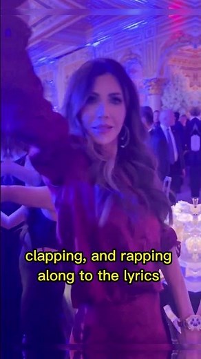 Kristi Noem dances to 'Ice Ice Baby' at Trump's Mar-a-Lago NYE party #homeland #secretary #dance