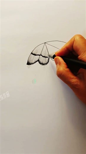 #Butterfly# Simple Brush Painting Trend #Drawing Makes Me Happy! The simplest ink painting techniqu
