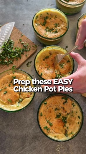 KRISTA POOL | stayfitmom.com on Instagram: "Comment “POT PIE” and I’ll send you the recipe for this one! This recipe is written to make 5 pot pies, but you have the option to make 6 in the smaller 2 cups bowls like I did today. These are so tasty and fun for meal prep or even dinner for your family! https://stayfitmom.com/chicken-pot-pie-mp/ Meal Prep Series Single Serve Chicken Pot Pie #mealprep #potpie #chickenpotpie"