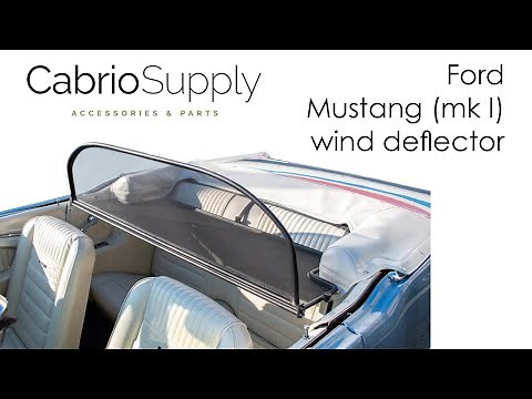 WIND DEFLECTOR FORD MUSTANG (1964 - 1970) - INSTALLATION