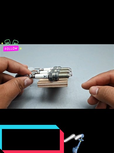The most amazing create free 220v 100% electricity energy with pvc copper wire use spark plugs #f #viral #fyp #freeenergy #220volts