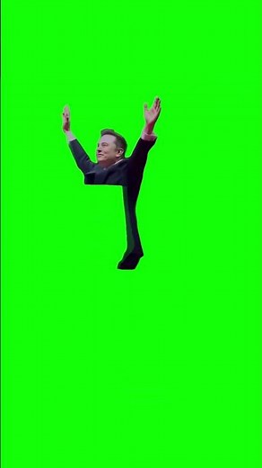 Elon Musk Hype Dancing meme - Green Screen