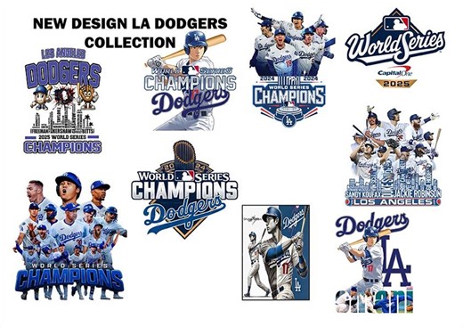 LA Dodgers Champions Design Bundle | Baseball Shirt Graphics (digital Download) - Etsy