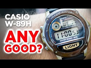 #CASIO W-89H (Module 1536) Hands on Review - Is this simple, brown bezelled Casio any Good?