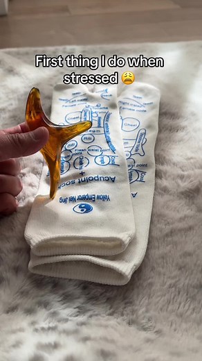 these are a game changer 🥹 #stressreliever #massagetherapy #reflexologysocks #acupressurepoints #acupunctureworks